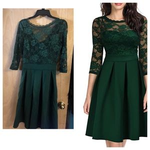 Vintage Floral Lace Dress